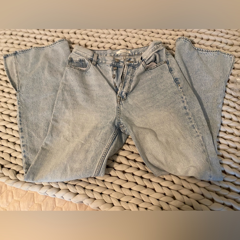 PacSun high rise bootcut button fly with slits